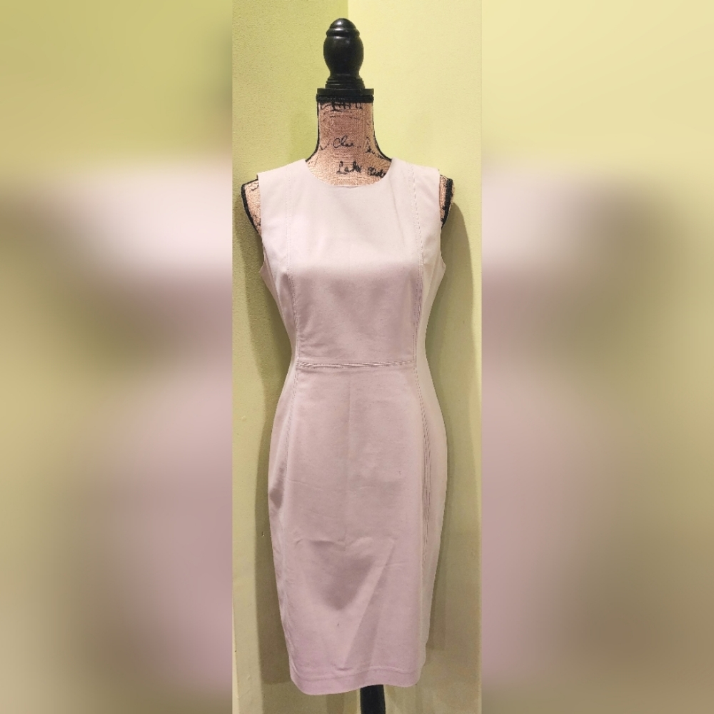 Calvin Klein mid length casual dress, sleeveless, Khaki, size 8